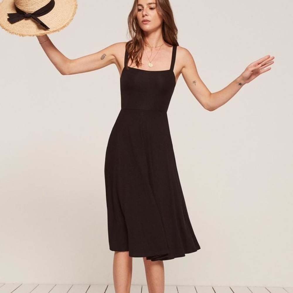 Reformation Octavia Dress in Black
